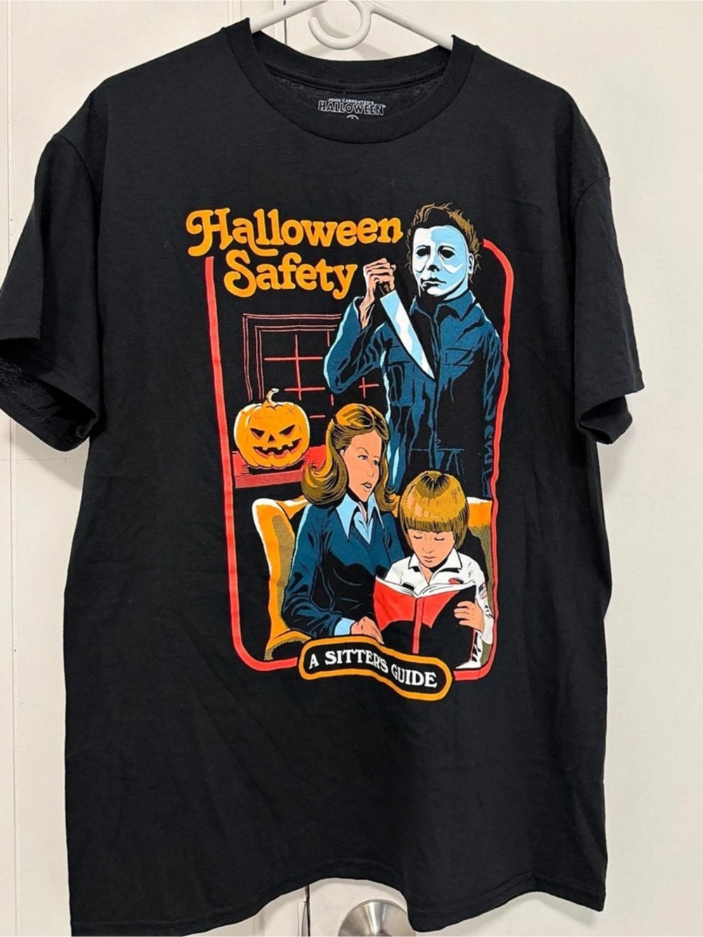 Michael myers Halloween Safety A Sitter's Guide T-Shirt.